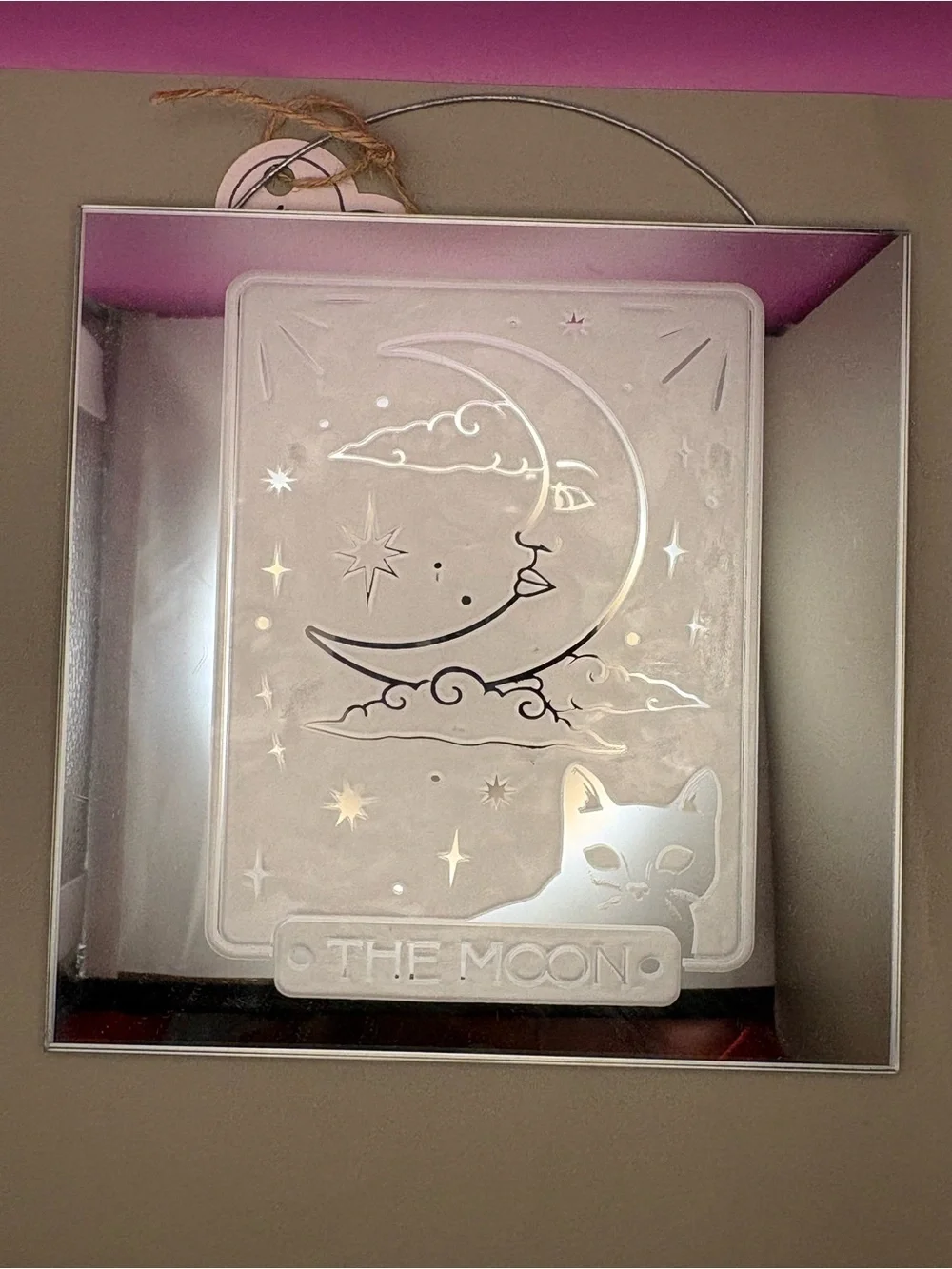 Hand Crafted Silver Mirrored Wall Decor 